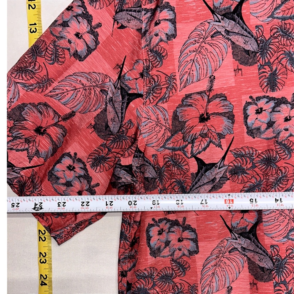 Guy Harvey Men's Performance‎ Fishing Shirt Tropical Floral Button Front M - Picture 8 of 8